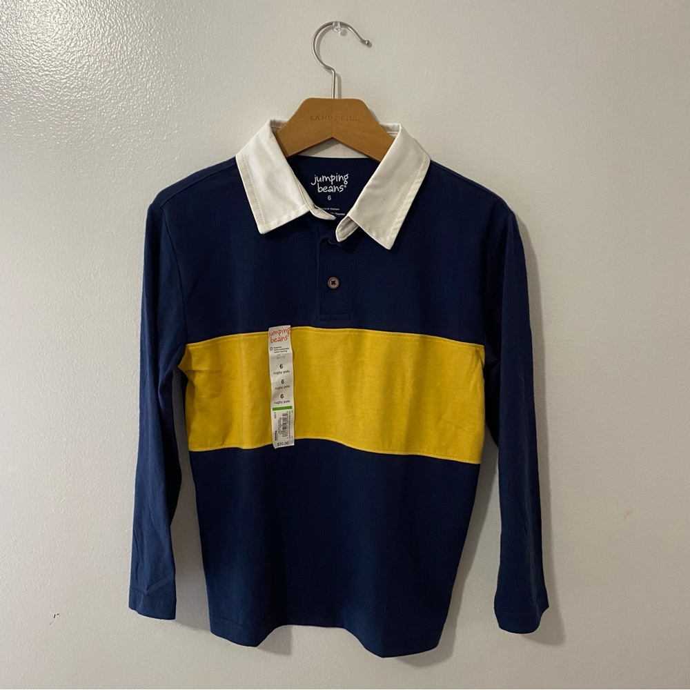 JUMPING BEANS | Boys rugby style top